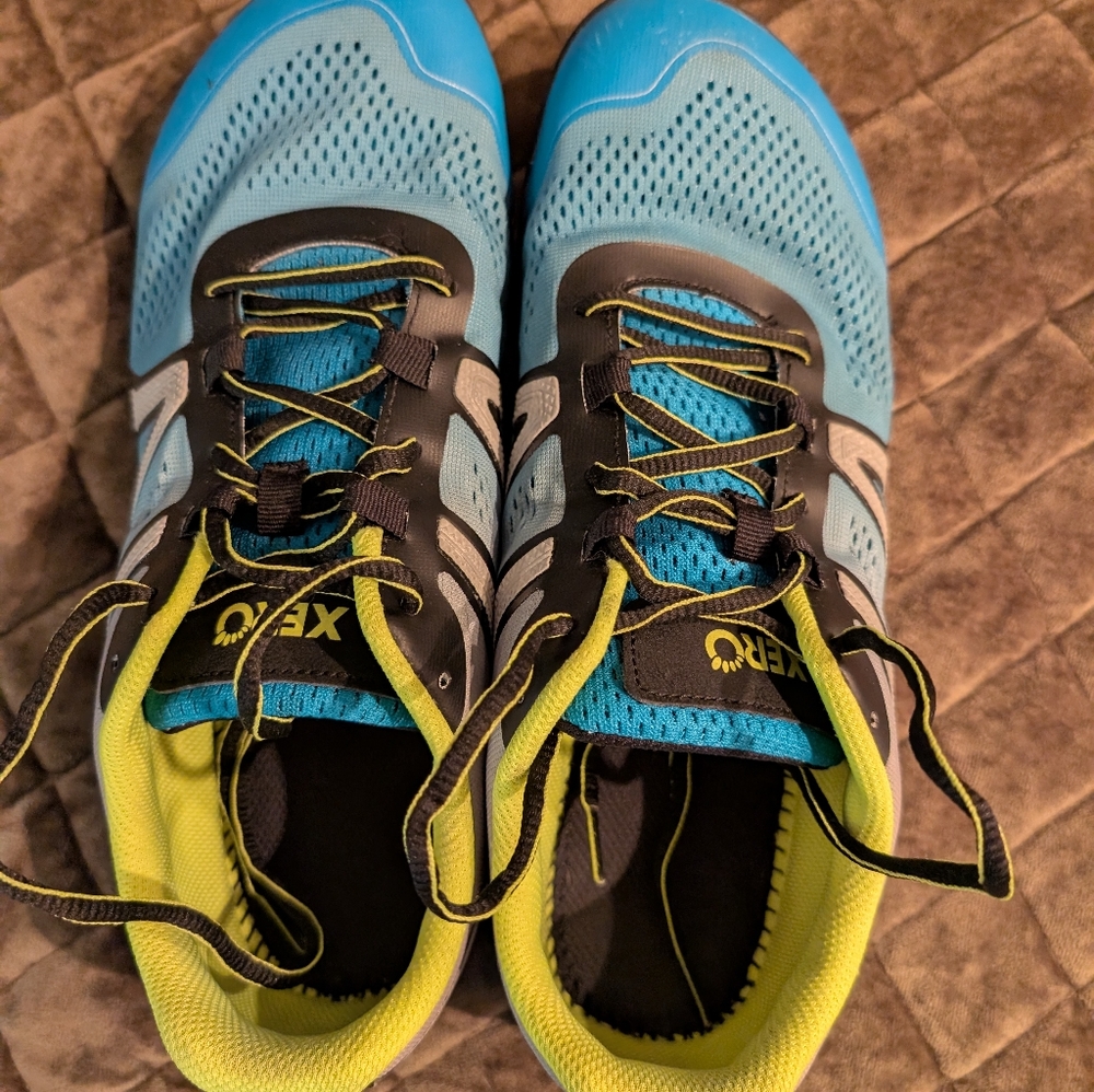 Xero Shoes Men's 11.5 Blue HFS Lightweight Road Runner Barefoot - Picture 3 of 4